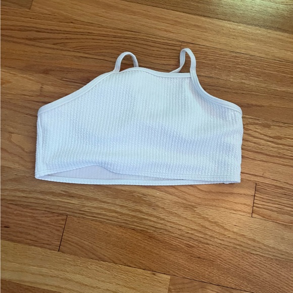 Girls Ribbed Bikini Set Wireless Too & Orange Bikini Bottom 2 Piece Swimsuit - Picture 2 of 3